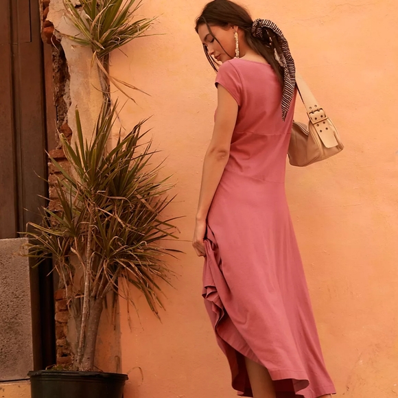 NWT Free People Ellis Maxi Brushed Mauve - Picture 4 of 4